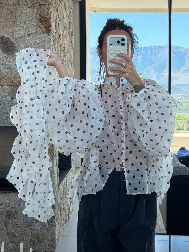 Chemisier à pois