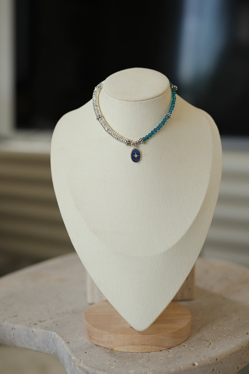 COLLIER SILVER BLUE