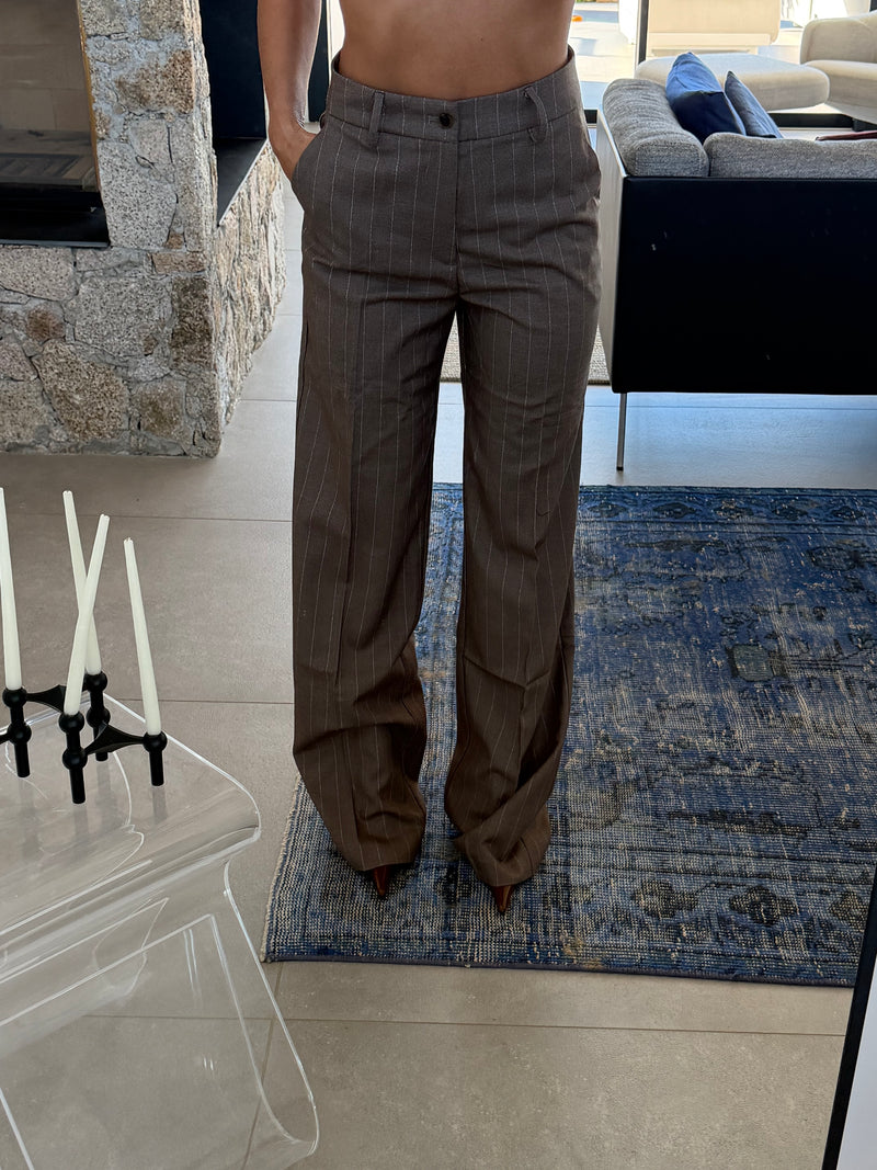 Pantalon de tailleur à rayure