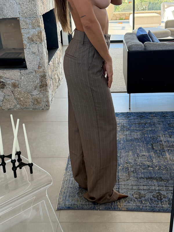 Pantalon de tailleur à rayure