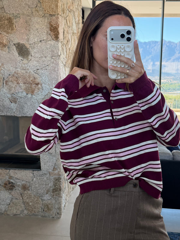 Polo rayé