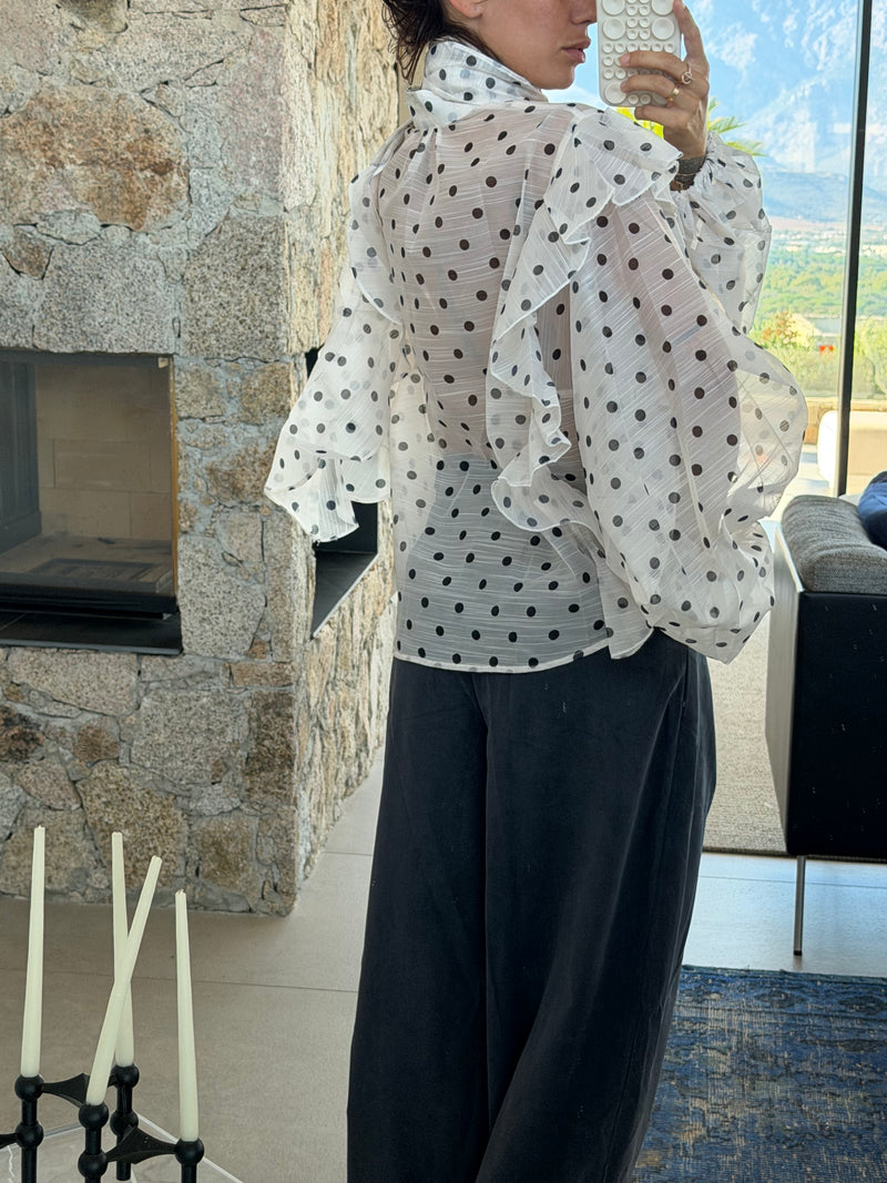 Chemisier à pois