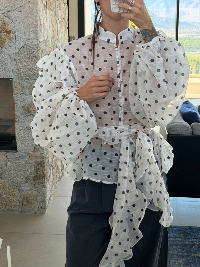 Chemisier à pois