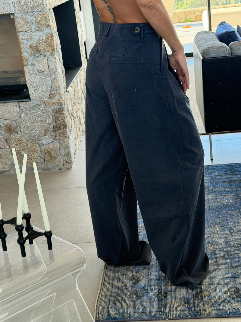 Pantalon fluide à plis