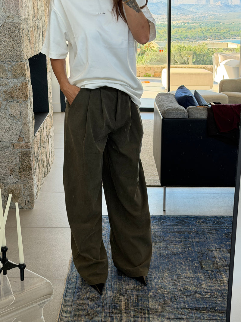 Pantalon fluide à plis