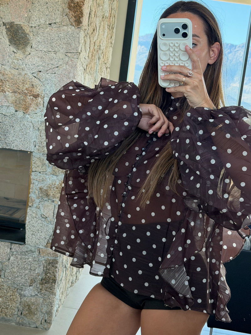 Chemisier à pois