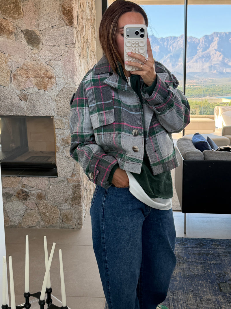 Veste à carreaux