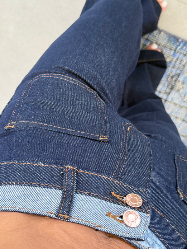Jeans double bouton