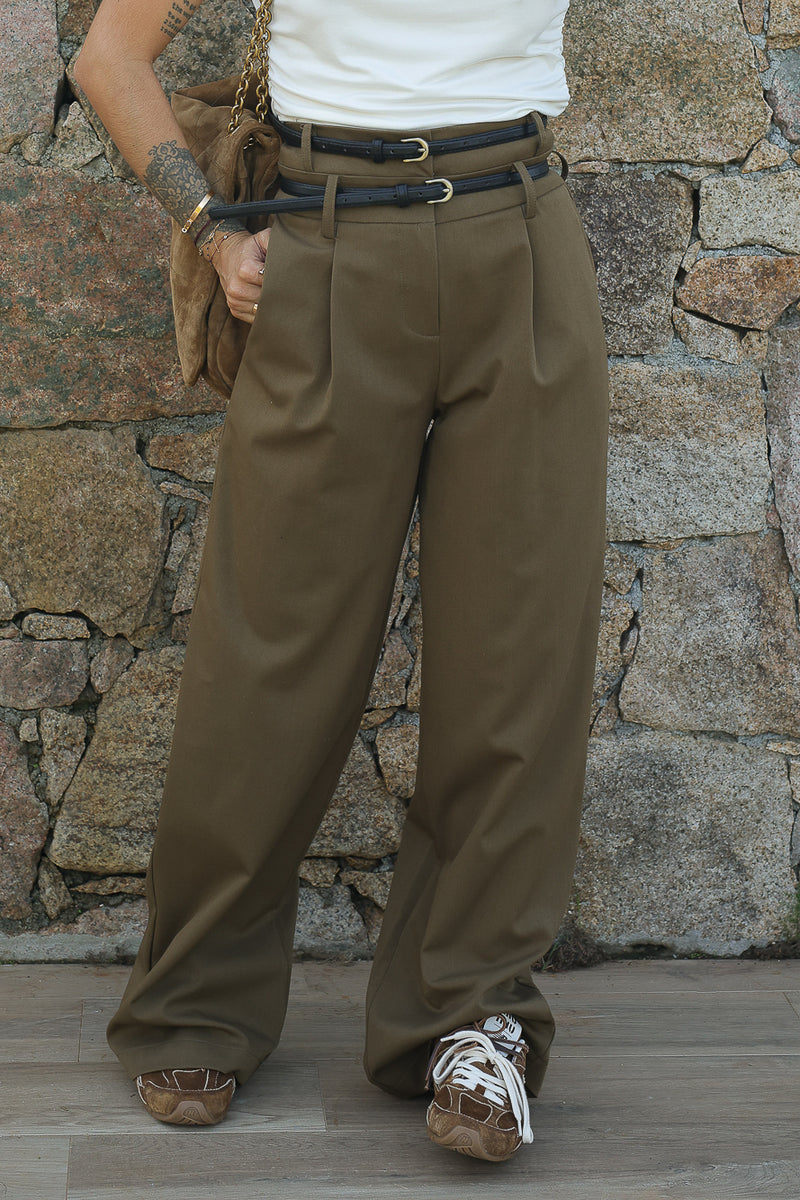 Pantalon costume ceinture