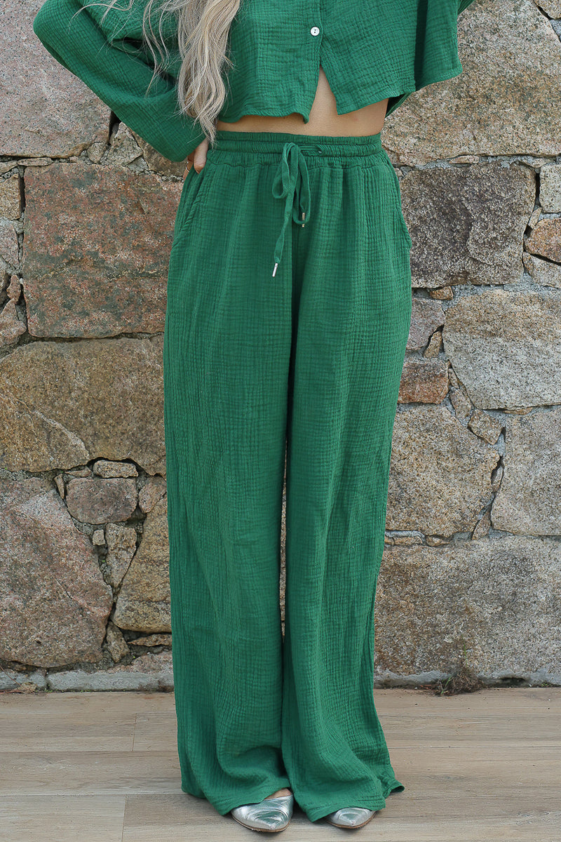 Pantalon gaze de coton