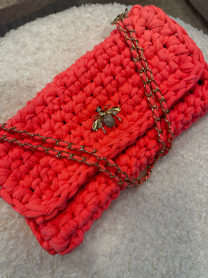 Sac rose bonbon fluo