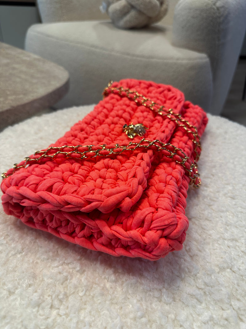 Sac rose bonbon fluo